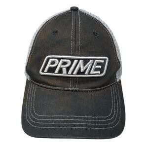 Prime G5 Trucker Cap Black One Size Adjustable Embroidered Mesh Back Polycotton